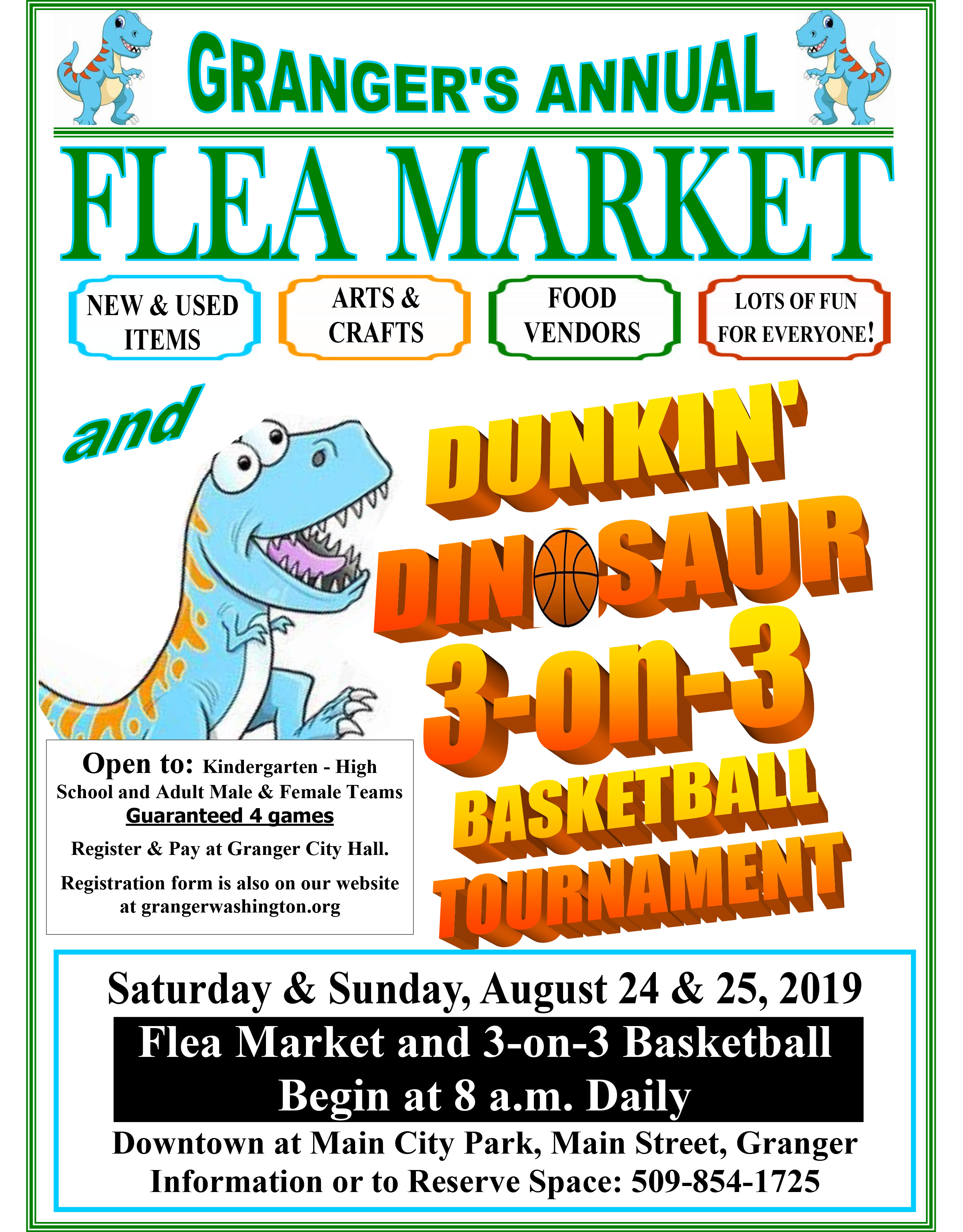 2019 Flea Market Flyer Image City of Granger Washington